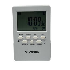 VIVOSUN Digital Timer Switch Programmable Outlet 7 Day Indoor 125V